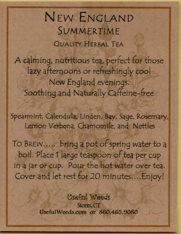 New England Summertime Herbal Tea Label_IMG_0045