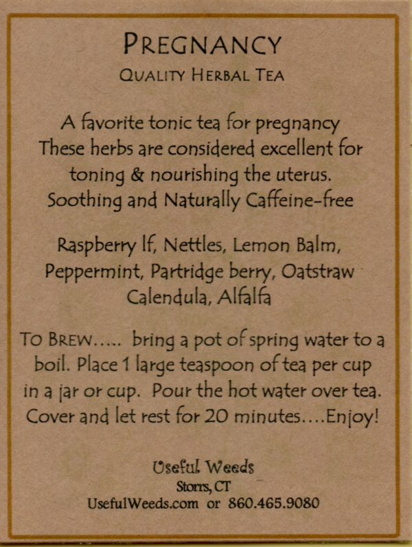 Pregnancy Herbal Tea Label_IMG_0053