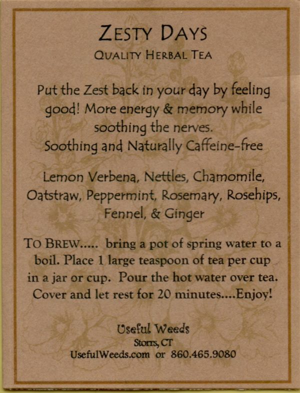 Zesty Days Herbal Tea Label_IMG_0081